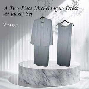 A Two-Piece Michelangelo Dress and Jacket Set
